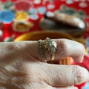Antique Diamond Rings. Size 4 1-2(?)